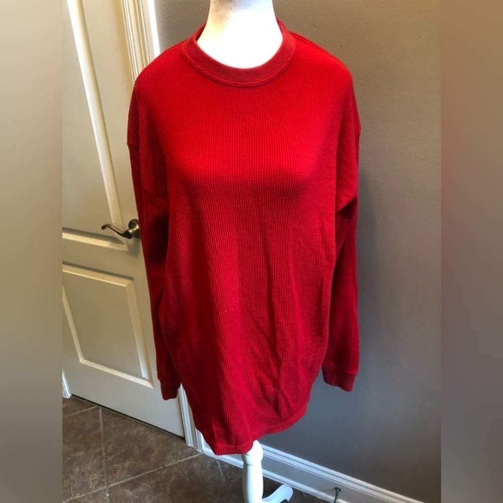 Vintage Tanu Harlem USA Waffle Shirt Men’s 2XL Red